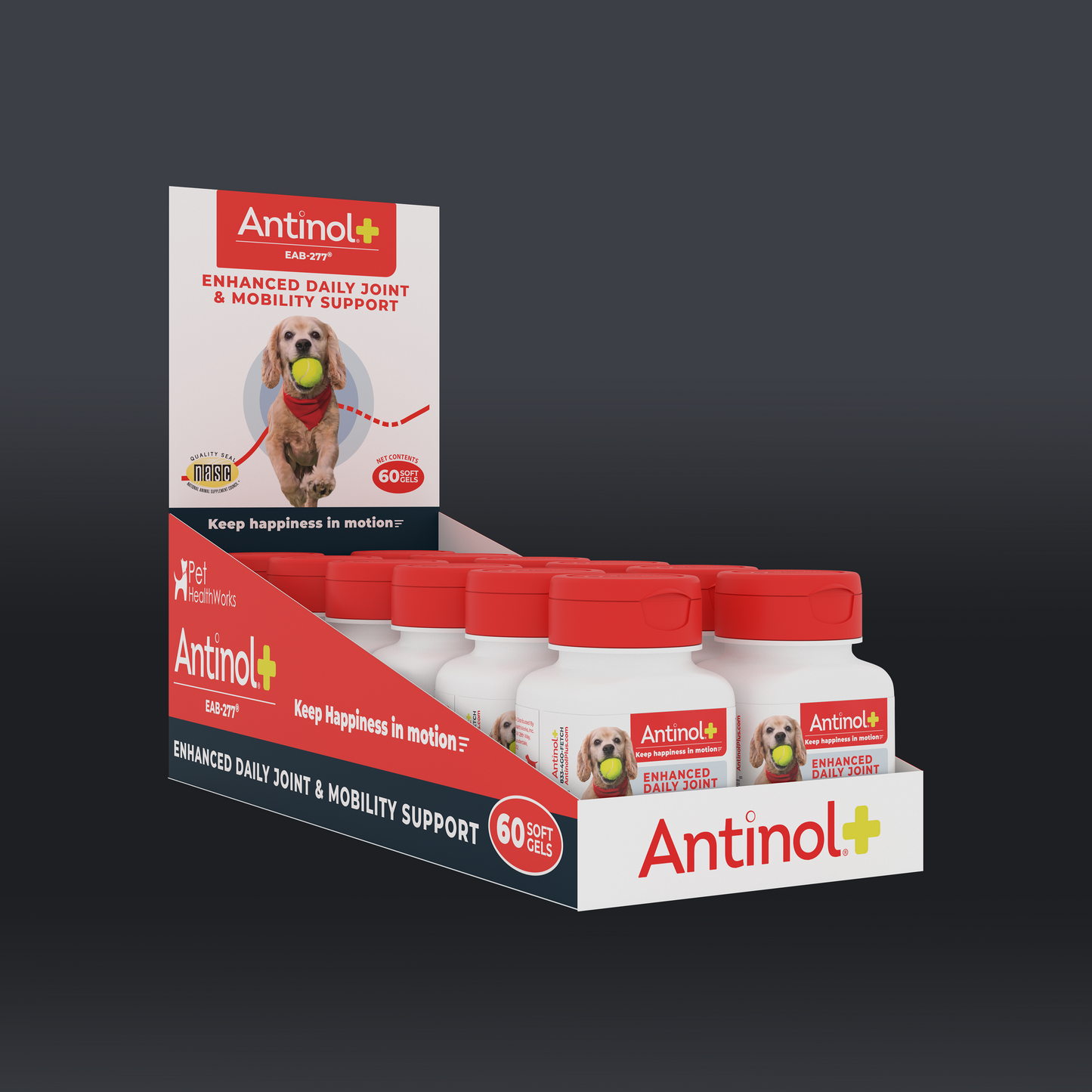 Antinol Plus - Master Pack - 144 60ct Bottles in Shipper Display